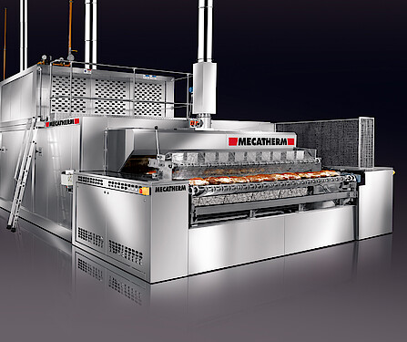 conduction and radiation stone oven for bakery industrial