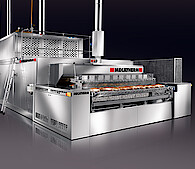 conduction and radiation stone oven for bakery industrial